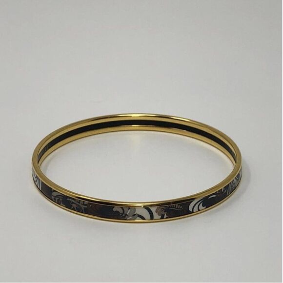 Frey Wille 14k Yellow Gold Bordered Bangle Ulta Magic Sphinx Bangle - Picture 4 of 7